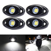 Auxmotec White Rock Light 4-pods illuminate the undercarriage for trail driving