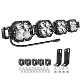 AUXTINGS 27-inch LED light bar front view boosts forward visibility for off-road driving