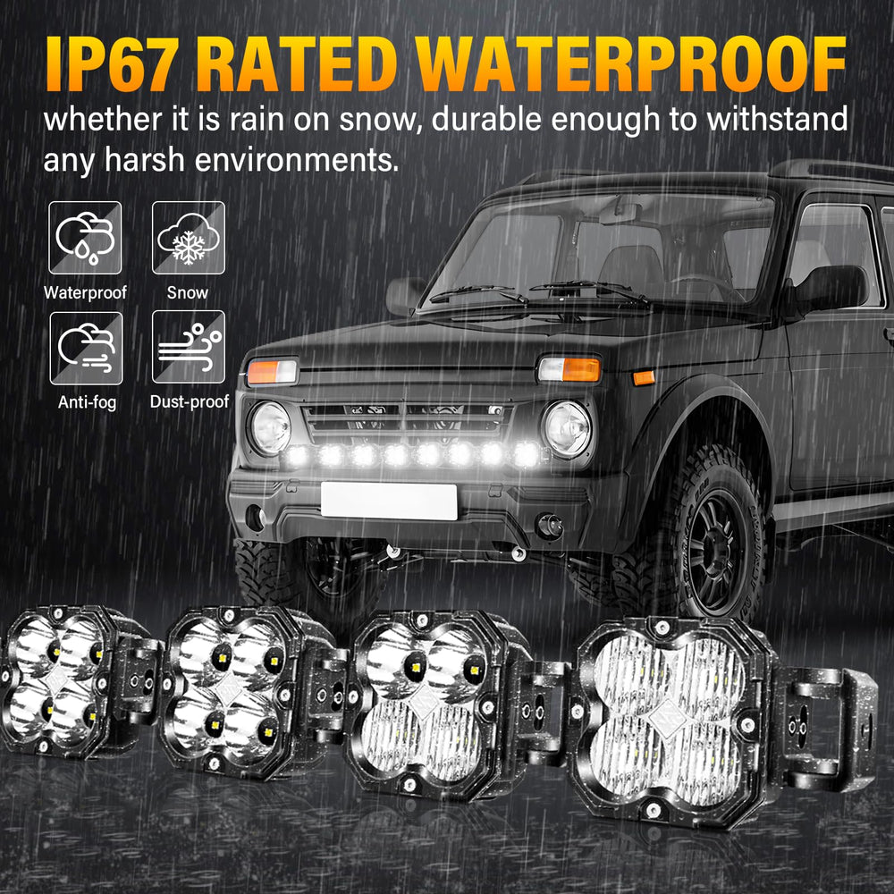 AUXTINGS 52 inch LED work light bar with sturdy mounting bracket for installation.