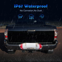 AUYICH IP67 weatherproof license plate lamp withstands rain and dust.