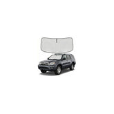 AuyNeas windshield shade installed on a 4Runner front window for UV protection and cooling.