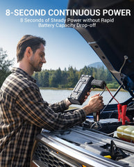 AVAPOW A68 in-use car jump start in seconds.