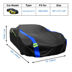 Avecrew Corvette cover driver door zipper enables easy entry without removing cover