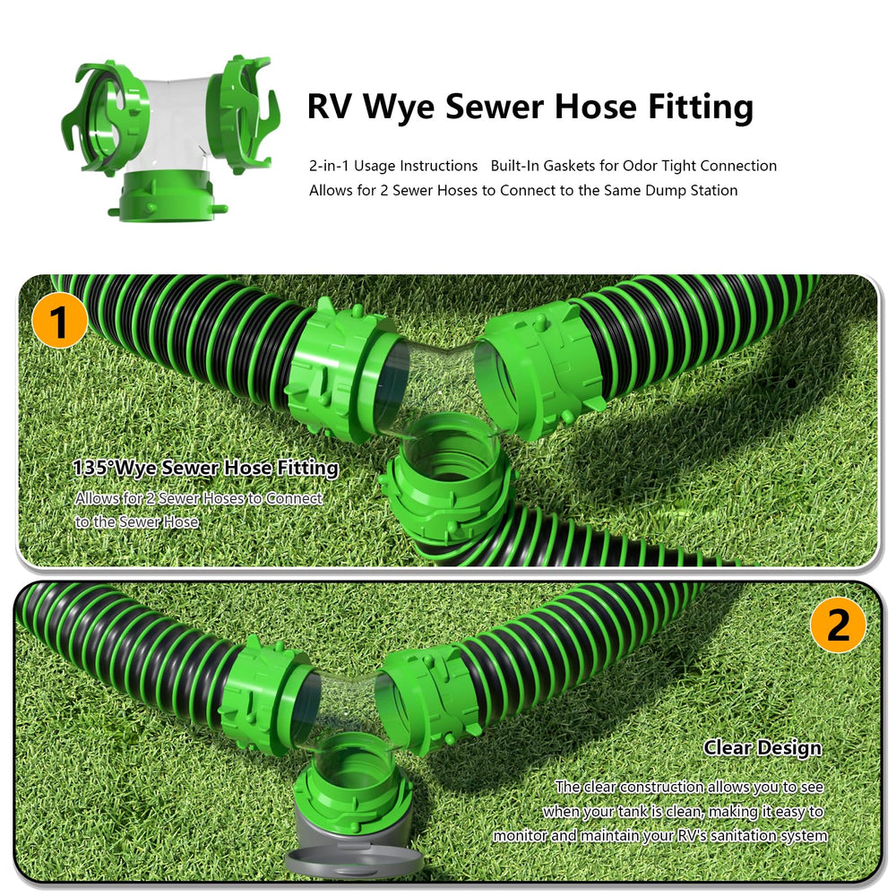 AVERONR clear elbow lets you monitor draining progress at a glance