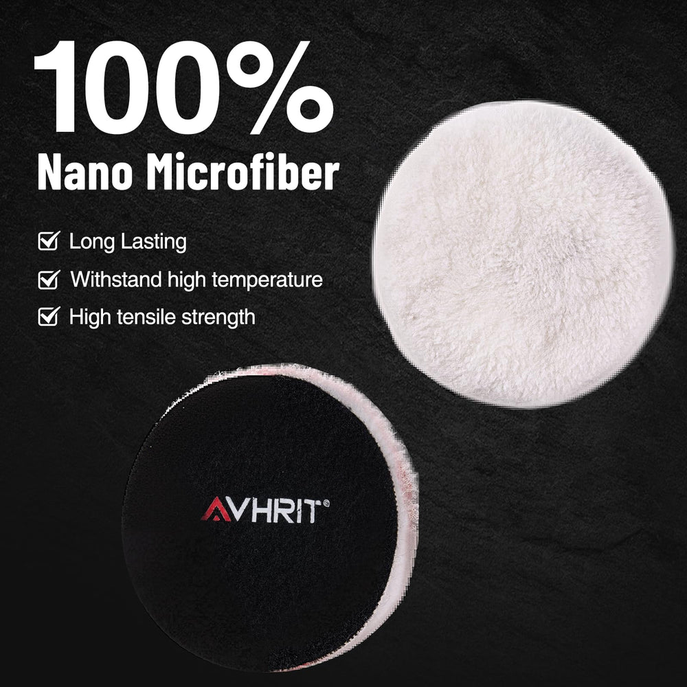 Avhrit blue polishing pad closeup for finishing and enhanced shine