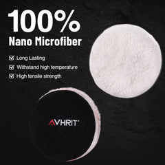 Avhrit blue polishing pad closeup for finishing and enhanced shine