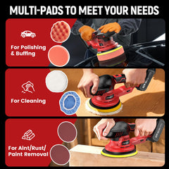 Avhrit polishing pads and bonnets offer versatile finishing options.