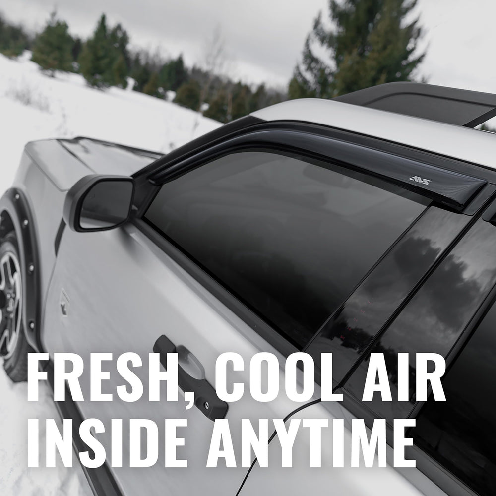 AVS curved-design rain guards hug contours for a seamless appearance.