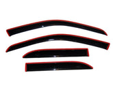 Auto Ventshade AVS in-channel rain guards smoke finish close-up showing weather protection and airflow