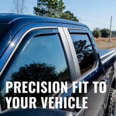 Auto Ventshade lifetime warranty adds peace of mind.