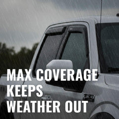 AVS SUPERCREW rain guards deliver four-piece protection and easier cabin ventilation.