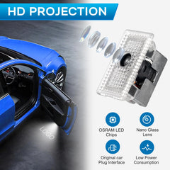 Avsty Tesla puddle light bright LED projection for crisp nighttime visibility