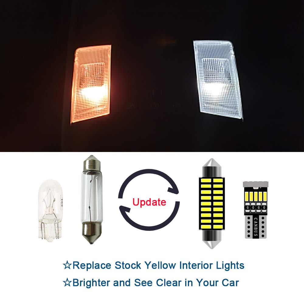AWALITED Dodge Ram interior LED dome light delivering even white glow