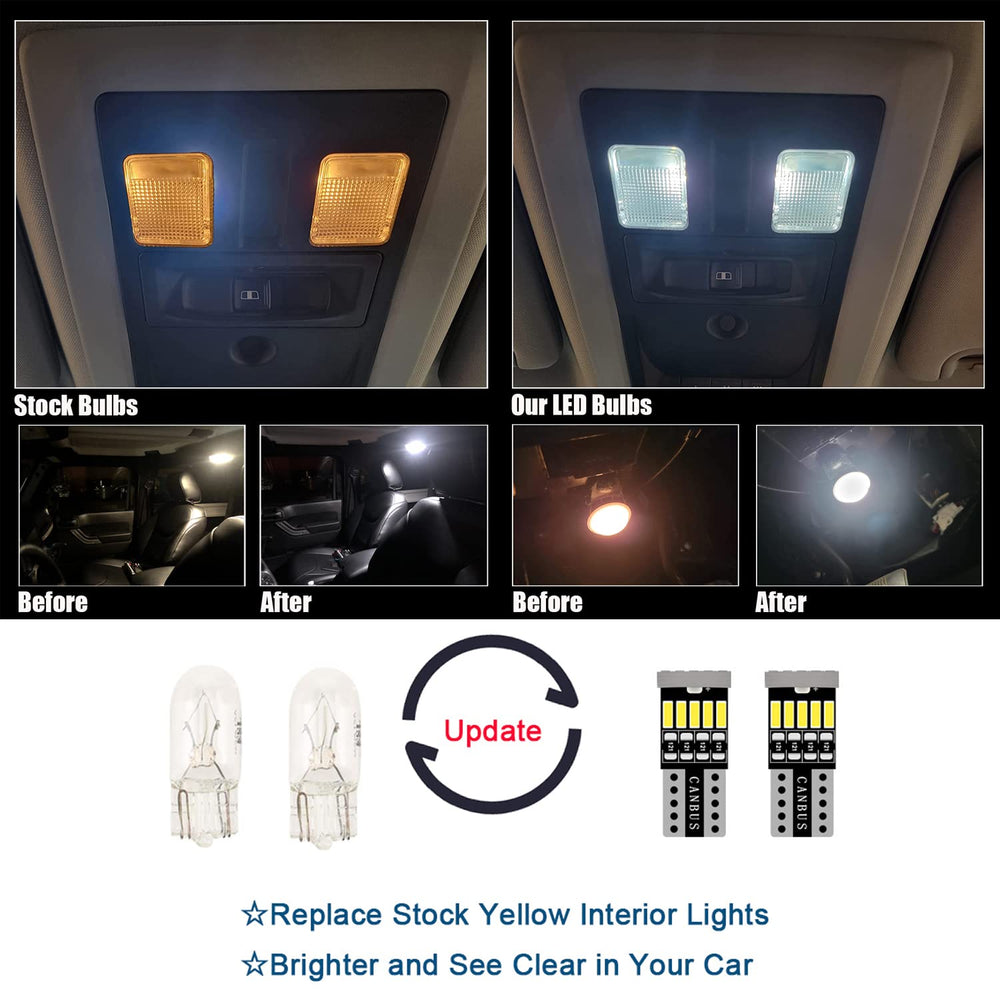 AWALITED Ram 1500 dome light upgrade for clearer interior at night