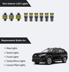 AWALITED RAV4 dome light LED upgrade enhances interior visibility
