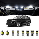 AWALITED RAV4 full interior LED kit improving cabin illumination and readability