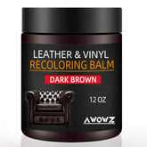 AWOWZ Leather Recoloring Balm packaging for easy DIY use and color refresh