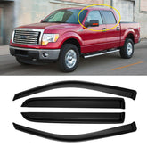 AWVRG window rain guard for F-150 Crew Cab front left, deflects rain and improves airflow