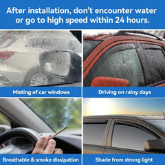 Weather-ready AWVRG rain guards deflect rain and wind