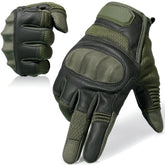 AXBXCX motorcycle gloves green front view highlighting grip and protection