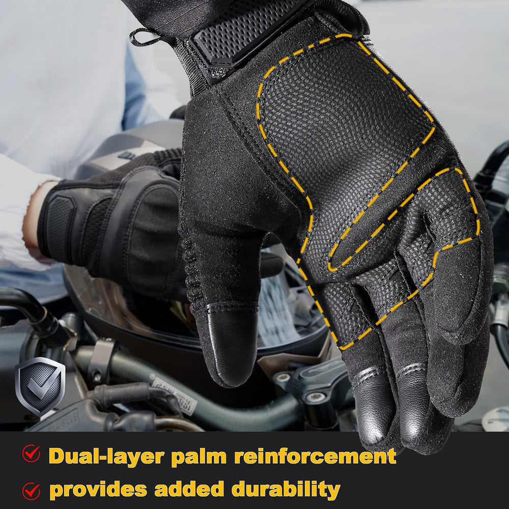 AXBXCX gloves touchscreen feature lets you ride without removing gloves