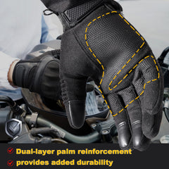 AXBXCX gloves touchscreen feature lets you ride without removing gloves