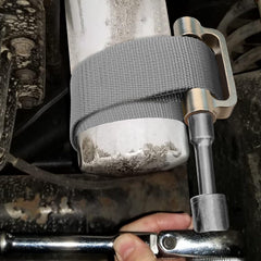 Axfvd oil-filter strap wrench designed for 1/2-inch drive versatility on many filters.
