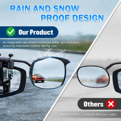 AXIMIRON mirrors feature secure clamps and anti-slip pads for stable towing