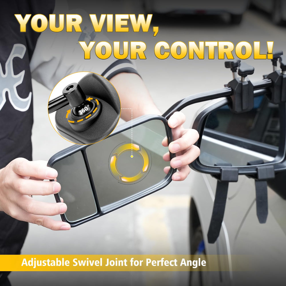 AXIMIRON two-pack towing mirrors deliver reliable rear visibility on every trip