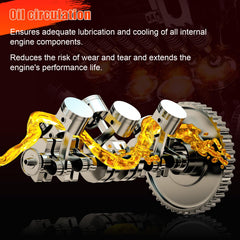 Axiovate high-volume oil pump gear-set close-up illustrating gear wear resistance.