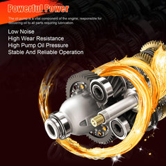 Axiovate high-volume oil pump relief valve close-up for steady pressure control.