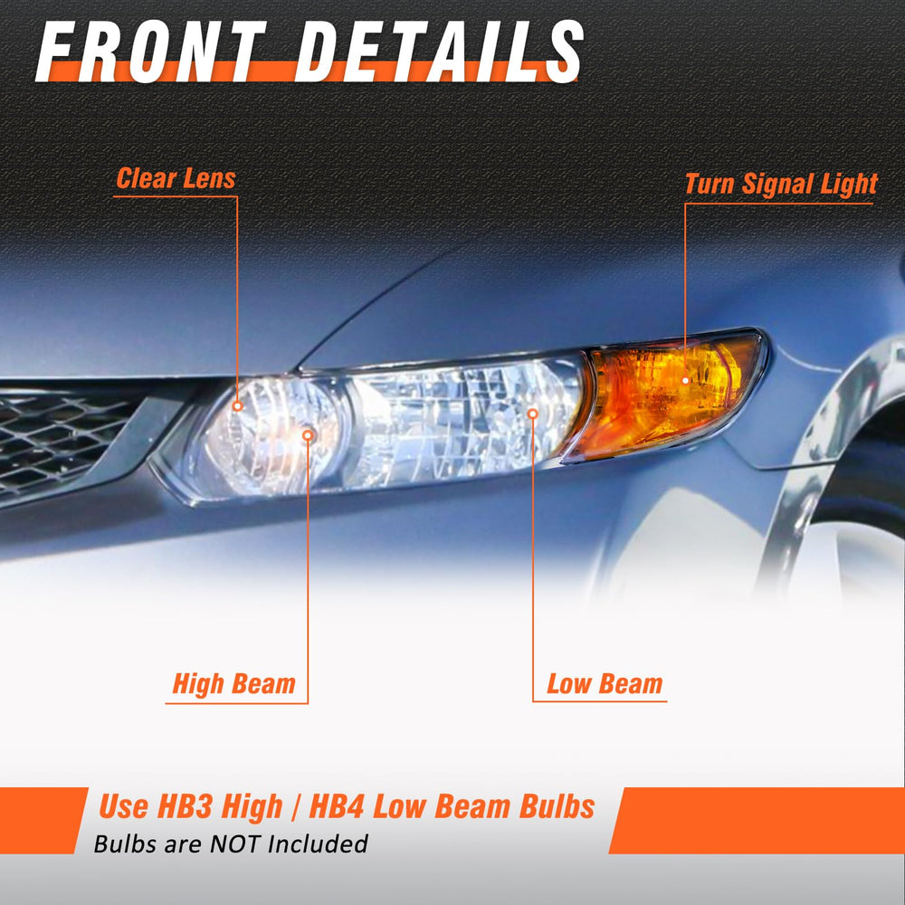 AXLAHA front-angle headlamp offers precise alignment and modern chrome look.