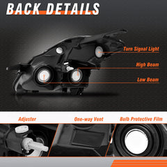AXLAHA headlight adjuster feature enables quick aim correction.