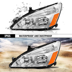 AXLAHA passenger-side headlights for Honda Accord 2003-2007 with durable sealing