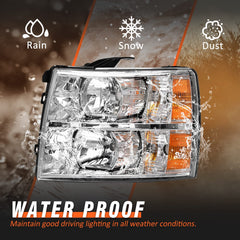 AXLAHA Silverado close-up amber reflector detail improves signaling at night