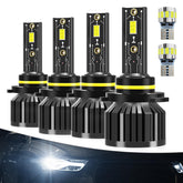 AXZPYON Hyundai Sonata 9005 high/low beam kit installed for improved night visibility.