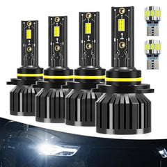 AXZPYON Hyundai Sonata 9005 high/low beam kit installed for improved night visibility.