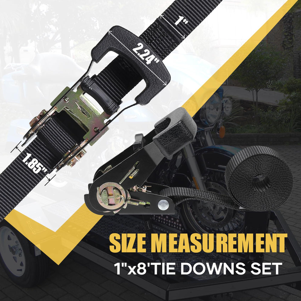 Ayaport premium nylon ratcheting straps resist wear for long-lasting use.