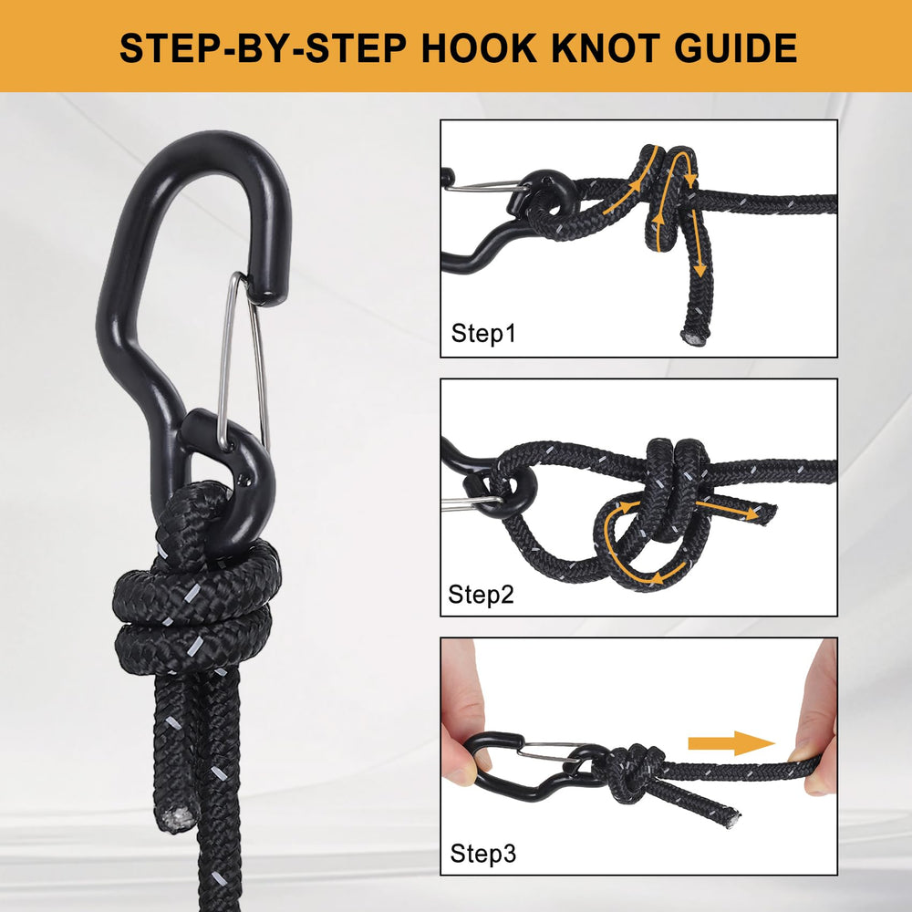 Ayaport reflective rope tie-down enhancing nighttime visibility and safety
