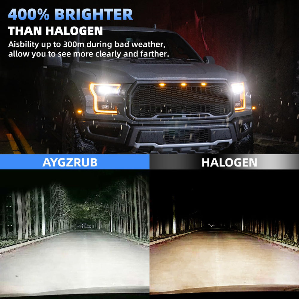 AYGZRUB four-pack replacement bulbs for Dodge Challenger ready for install