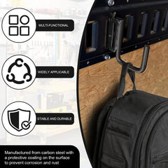 AYMMIC E-track accessory inside trailer for organized storage.