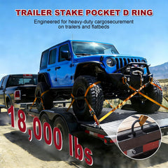 AYMMIC heavy-duty tie-down anchor mounted on a flatbed for rugged hauling