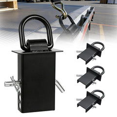 AYMMIC stake-pocket D-ring installed in trailer pocket for secure tie-downs