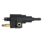 Aynaxcol fuel connector for Mercury Marine engines; front view shows secure connection.