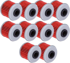 Aynaxcol KN116 oil filter for Honda ATV, top view, reliable replacement
