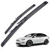 AYWSTC wipers for Tesla Model X with integrated spray for clear rain clearing