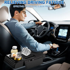 Azconty memory foam armrest cover cushions the elbow on long drives.