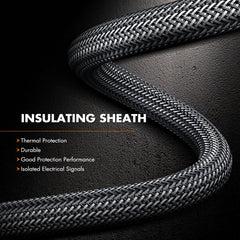 AZHZ oxygen sensor wiring 380mm visual for flexible engine fit