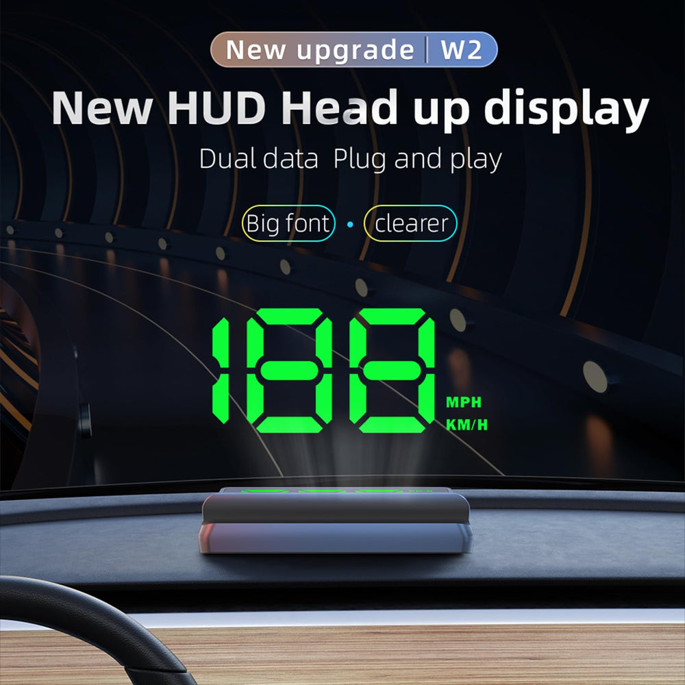 AZIJYV HUD digital speedometer readout provides precise at a glance speed