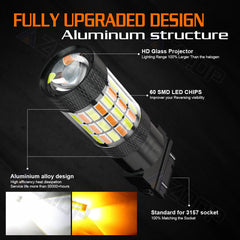 Smart IC-equipped AZQOP bulbs minimize flicker with vehicle electronics.